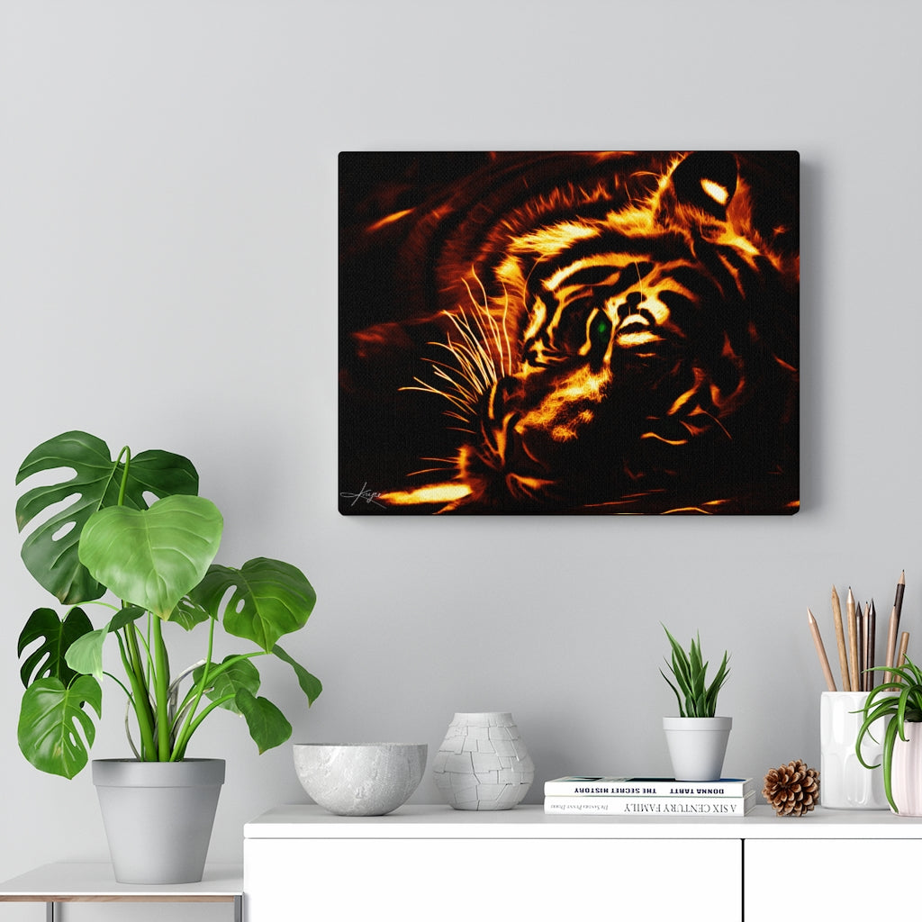 KNYCE Tiger Fractal (Lite) Canvas Wraps - KNYCE Work