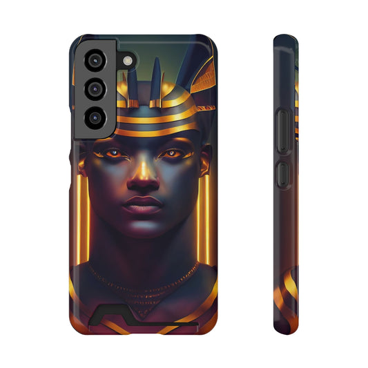 Humanoid Anubis Phone Case (w/ Card Holder)