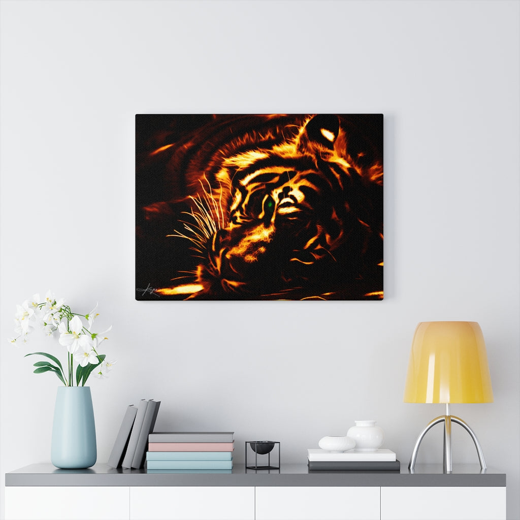 KNYCE Tiger Fractal (Lite) Canvas Wraps - KNYCE Work